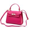 Luka 19-17 MN DOLLARO magenta női bőr kézitáska 23 x 19 x 12.5 cm