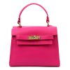 Luka 19-17 MN DOLLARO magenta női bőr kézitáska 23 x 19 x 12.5 cm