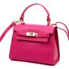 Luka 19-17 MN DOLLARO magenta női bőr kézitáska 23 x 19 x 12.5 cm