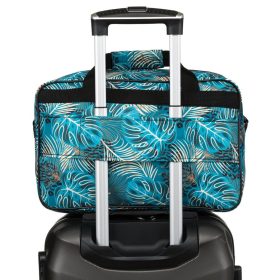   Rovicky R-TL15608 zöld levél mintás Wizz Air, Ryanair kabintáska, utazótáska 40 x 25 x 20 cm