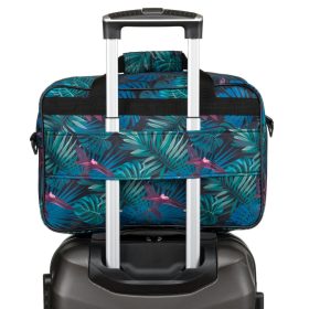   Rovicky R-TL15608 zöld-fekete mintás Wizz Air, Ryanair kabintáska,  utazótáska 40 x 25 x 20 cm