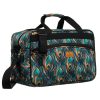 Rovicky R-TL15608 zöld-fekete mintás Wizz Air, Ryanair kabintáska,  utazótáska 40 x 25 x 20 cm