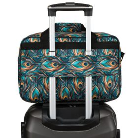   Rovicky R-TL15608 zöld-fekete mintás Wizz Air, Ryanair kabintáska,  utazótáska 40 x 25 x 20 cm