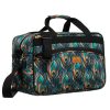 Rovicky R-TL15608 zöld-fekete mintás Wizz Air, Ryanair kabintáska,  utazótáska 40 x 25 x 20 cm