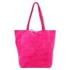 Patrizia 419-013-05 magenta női velúr bőr bőr kézitáska 38 x 38 x 13 cm