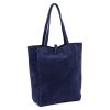 Patrizia 419-013-05 sötétkék női bőr válltáska, shopper táska 38 x 38 x 13 cm