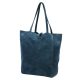 Patrizia 419-013-05 kék női velúr bőr bőr kézitáska 38 x 38 x 13 cm