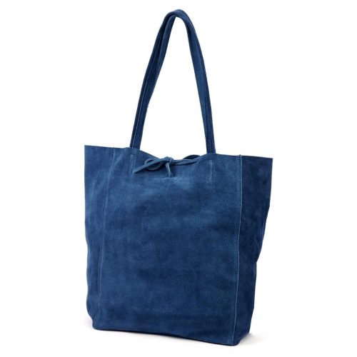 Patrizia 419-013-05 kék női bőr válltáska 38 x 38 x 13 cm