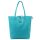 MiaMore 01-014 Z világoskék női bőr válltáska 40 x 38 x 13 cm