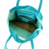 MiaMore 01-014 Z világoskék női bőr válltáska 40 x 38 x 13 cm