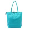 MiaMore 01-014 Z világoskék női bőr válltáska 40 x 38 x 13 cm