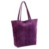 Patrizia 419-013-05 lila női velúr bőr bőr kézitáska 38 x 38 x 13 cm