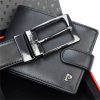 Pierre Cardin ZG-135-BR férfi marhabőr ajándék szett 25.5 x 6 x 19 cm