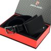 Pierre Cardin ZG-137-BR férfi marhabőr ajándék szett 25.5 x 6 x 19 cm