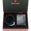 Pierre Cardin ZG-137-BR férfi marhabőr ajándék szett 25.5 x 6 x 19 cm
