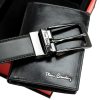 Pierre Cardin ZG-138-BR férfi marhabőr ajándék szett 25.5 x 6 x 19 cm