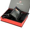 Pierre Cardin ZG-138-BR férfi marhabőr ajándék szett 25.5 x 6 x 19 cm