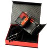 Pierre Cardin ZG-138-BR férfi marhabőr ajándék szett 25.5 x 6 x 19 cm