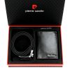 Pierre Cardin ZG-138-BR férfi marhabőr ajándék szett 25.5 x 6 x 19 cm