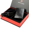 Pierre Cardin ZG-138-BR férfi marhabőr ajándék szett 25.5 x 6 x 19 cm