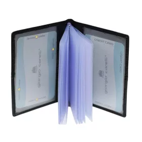 Giorgio Carelli bőr fekete kártyatartó