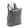 Luka 24-032 V2 szürke női bőr hátizsák 30 x 32 x 15 cm