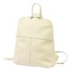 Voyager 517 DOLLARO bézs női marhabőr hátizsák 23 x 27 x 8 cm