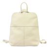 Voyager 517 DOLLARO bézs női marhabőr hátizsák 23 x 27 x 8 cm