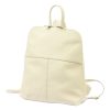 Voyager 517 DOLLARO bézs női marhabőr hátizsák 23 x 27 x 8 cm