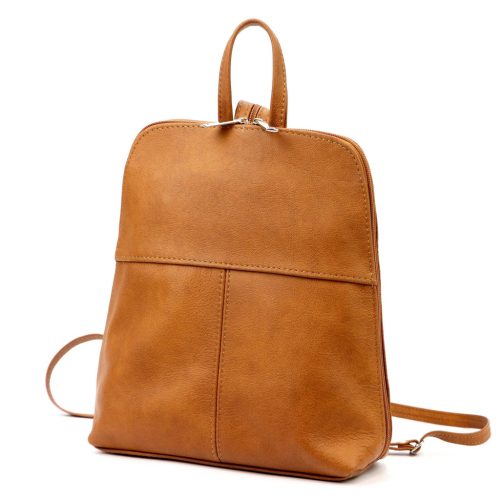 Voyager 517 DOLLARO barna női marhabőr hátizsák 23 x 27 x 8 cm