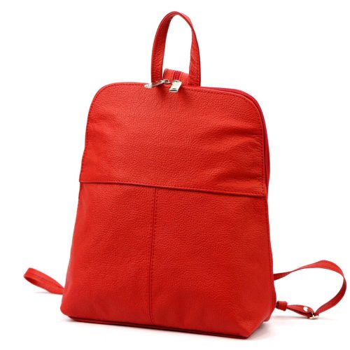 Voyager 517 DOLLARO piros női marhabőr hátizsák 23 x 27 x 8 cm