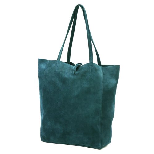 Patrizia 419-013-05 türkiz női bőr válltáska, shopper táska 38 x 38 x 13 cm 