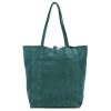 Patrizia 419-013-05 zöld női velúr bőr bőr kézitáska 38 x 38 x 13 cm