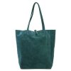 Patrizia 419-013-05 zöld női velúr bőr bőr kézitáska 38 x 38 x 13 cm