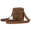 Peterson PTN 251-NSH barna férfi bőr oldaltáska 16 x 20 x 6 cm 