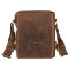 Peterson PTN 250586-NSH barna férfi bőr oldaltáska 16 x 21 x 6 cm  