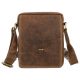 Peterson PTN 250586-NSH barna férfi bőr oldaltáska 16 x 21 x 6 cm  