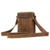 Peterson PTN 250586-NSH barna férfi bőr oldaltáska 16 x 21 x 6 cm  