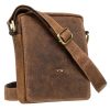 Peterson PTN 250586-NSH barna férfi bőr oldaltáska 16 x 21 x 6 cm  
