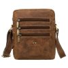 Peterson PTN 250-NSH barna férfi bőr oldaltáska 21 x 17 x 6 cm 