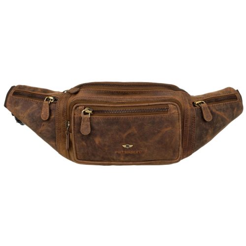 Peterson PTN 2506-NSH barna bőr övtáska 40 x 14 x 10 cm 