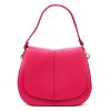 Luka 24-033 magenta női bőr válltáska, oldaltáska 27 x 21 x 9.5 cm 