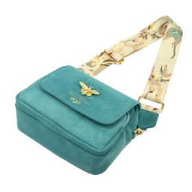   EGO ES0917RA 100425WL türkiz női bőr kézitáska 21 x 18 x 10 cm