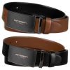 Peterson PTN KL-B001-S001 BLACK-BROWN férfi marhabőr ajándék szett