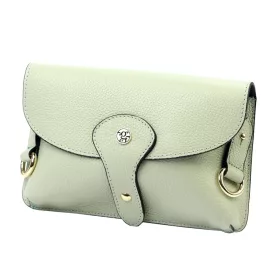   Gregorio 1713 menta zöld női bőr válltáska, laptáska 22 x 15 x 6 cm