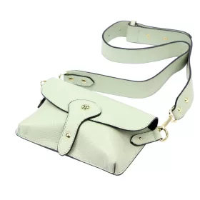   Gregorio 1713 menta zöld női bőr válltáska, laptáska 22 x 15 x 6 cm