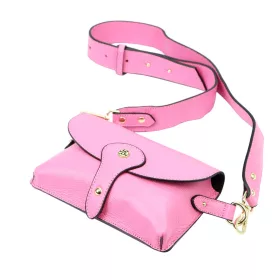   Gregorio 1713 rózsaszín női bőr válltáska, laptáska 22 x 15 x 6 cm