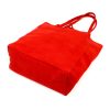 Patrizia 419-013-05 piros női velúr bőr bőr kézitáska 38 x 38 x 13 cm