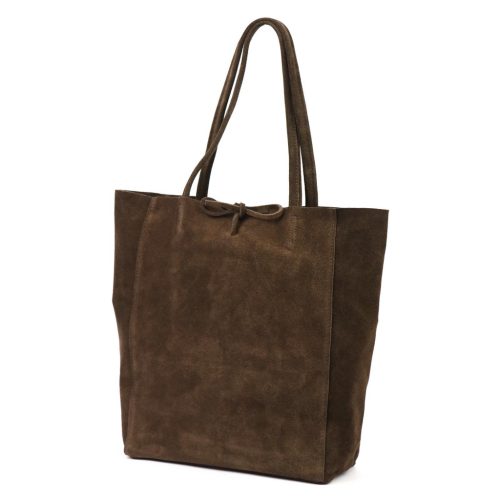 Patrizia 419-013-05 barna női velúr bőr bőr kézitáska 38 x 38 x 13 cm