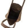 Patrizia 419-013-05 barna női velúr bőr bőr kézitáska 38 x 38 x 13 cm